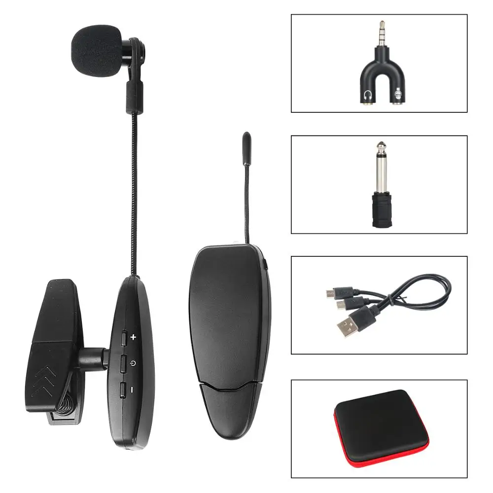 

Depusheng Wireless Saxophone Microphone System Professional Sax Mic