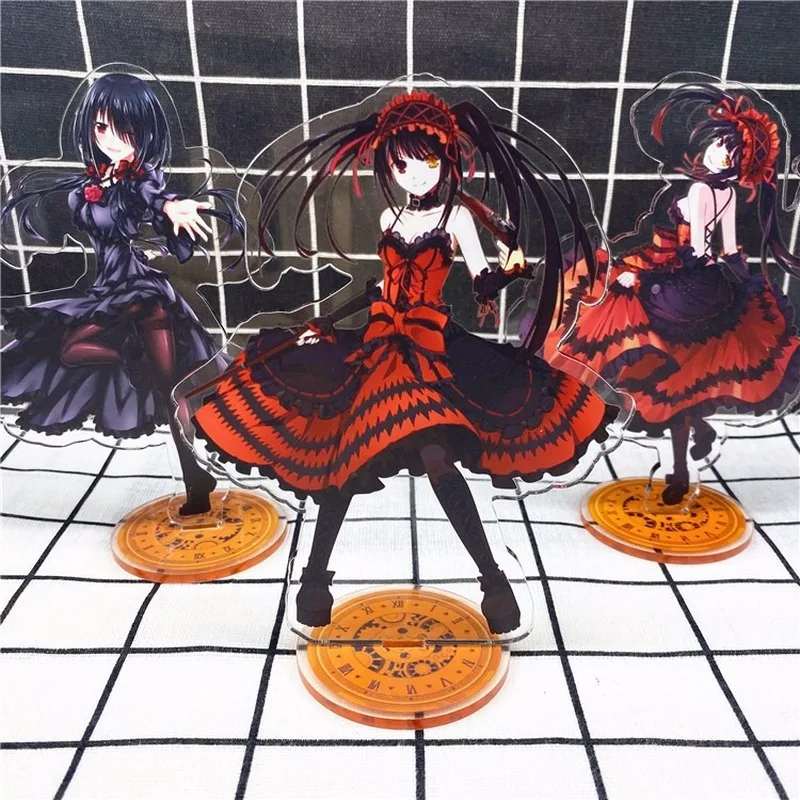 Аниме Дата живой брелок Tokisaki Kurumi милый забавный мультфильм акриловый брелок кошмар модные персонализированные ювелирные аксессуары
