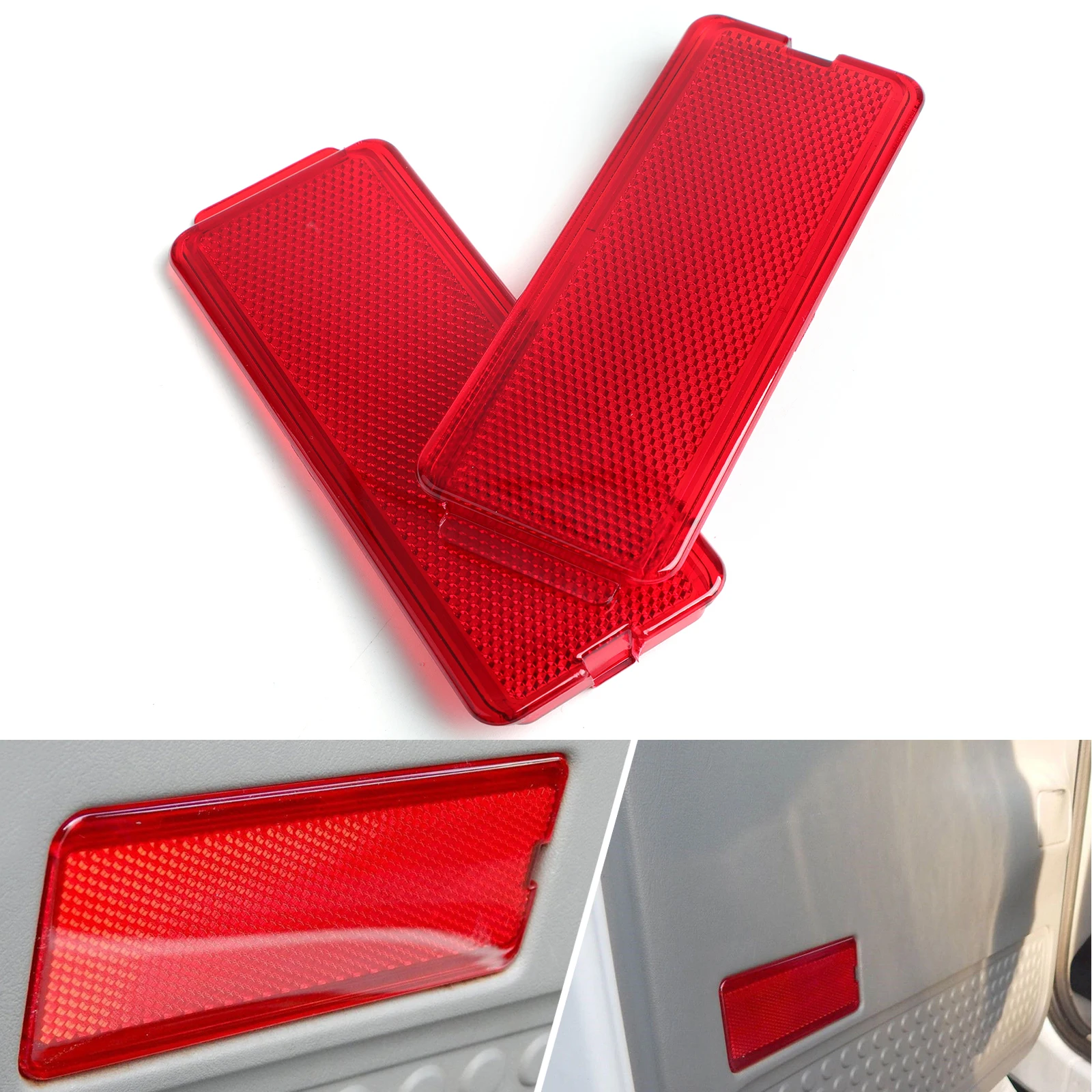 Areyourshop передние и задние двери отражательная панель для Ford Super Duty F250 F350 F450 F550 1999-2007 двери Крышка-отражатель автомобиля Запчасти