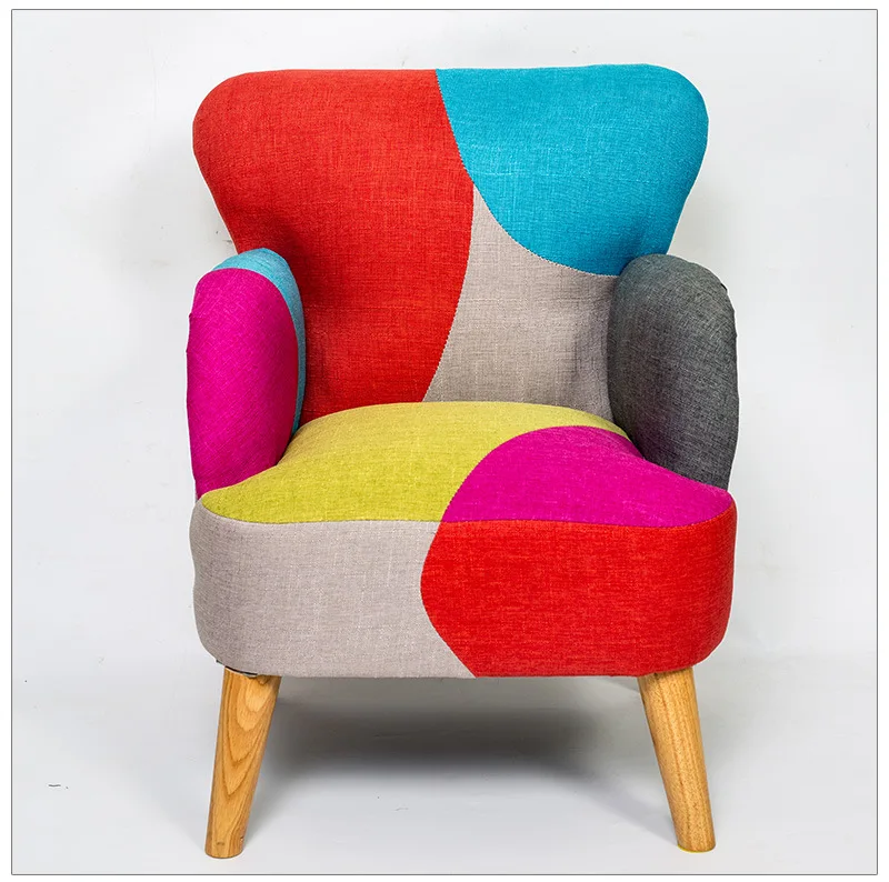 Детский диван, детский диван, кресло divano bambino, детская ткань, художественное милое кресло для чтения, маленький диван, скандинавский стиль, украшение для детей - Цвет: Buff