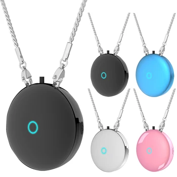 

ALLOYSEED Personal Necklace Air Purifier USB Charging Portable Wearable Mini Negative Ion Air Freshener Smoke PM2.5 Eliminator