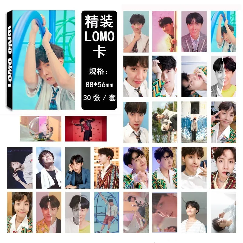 J-HOPE02 30 шт./компл. KPOP одиночный J-HOPE альбом высокого качества HD Фотокарта bangtan мальчики фото карта Любовь себя bangtan boys, K-POP - Цвет: J-HOPE02