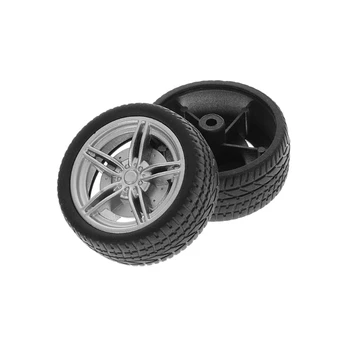 

4pcs Simulation Rubber Wheel Tire Wheel Toy Model DIY RC Spare Parts GXMB