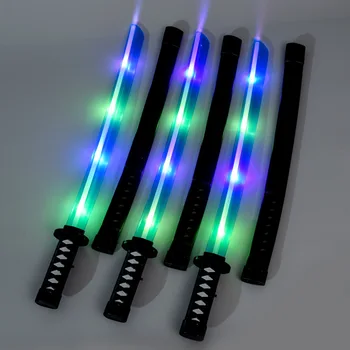 

Children's Simulation Katana With Scabbard Holiday Party Prom Props Flash Sword Led Toys