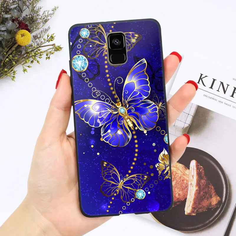 Мягкий для samsung J6 плюс чехол Глянцевая блестящая для samsung Galaxy J4 Plus J3 J5 J7 чехол Coque - Цвет: oo18