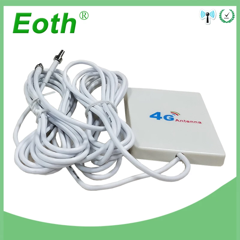 3g 4G LTE Антенна 10dbi С CRC9 штекерным разъемом внешняя панельная антенна 2 м кабель для huawei 3g 4G LTE маршрутизатор модем avec антенна