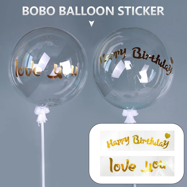Stickers Bubble Balloon, Birthday Decoration Bobo