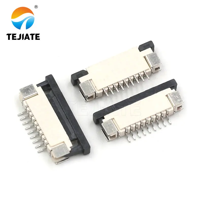 10PCS FFC/FPC Connector Flat Cable Socket 1.0MM Adapter 4/5/6/8/9/10/12/14/15P Down Drawer Type Plug Kit conversion plug plug conversion socket