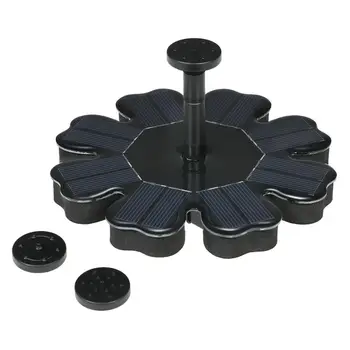 

HLZS-Fountain Solar Energy 8V 1.6W Solar Panel Kit Fountain Water Pump Brushless Water Floating Bird Bath Pond Garden