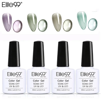 

Elite99 10ML Translucent Glacier Black UV Gel Nail Polish Long Lasting Jelly Nail Lacquer Soak Off UV Lamp Nail Art Manicure