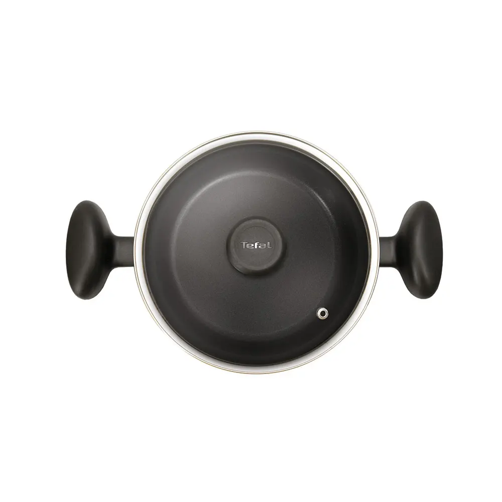 Кастрюля Tefal Cook Right, черная смородина, 22 см, 3,5 л, с крышкой 04166322