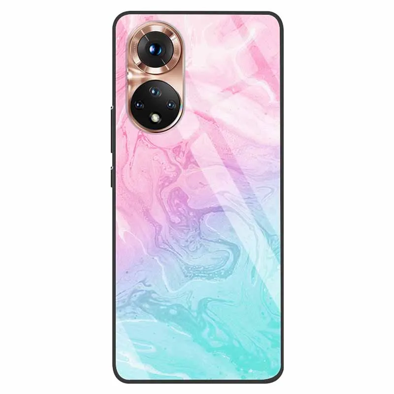 Luxury Tempered Glass Phone Case with Fashion Bumper