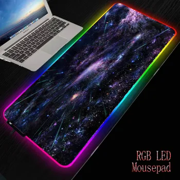 

MRGBEST Space Mouse Pad Black Lock Edge Rubber Speed Gaming Mouse Pad for PC Laptop Computer Black Games Mousepad Micepad New