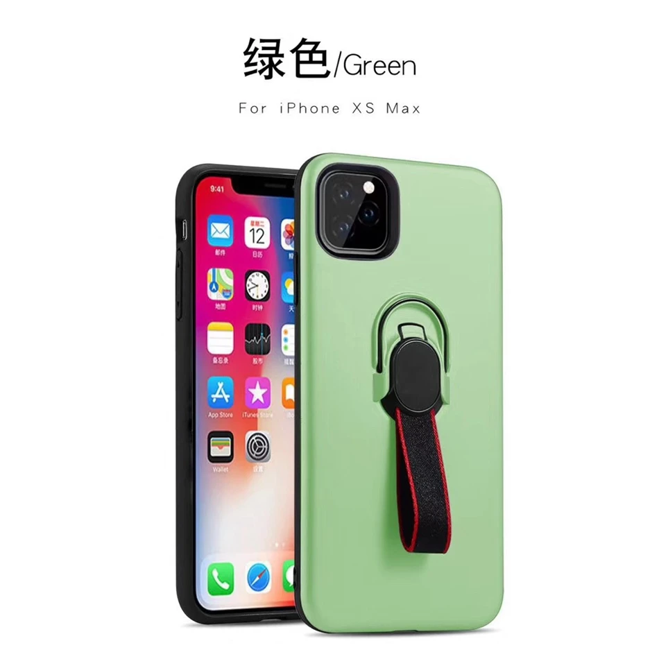 Складное кольцо для пальца ремешок чехол iPhone 11 Pro Max Магнитный броня