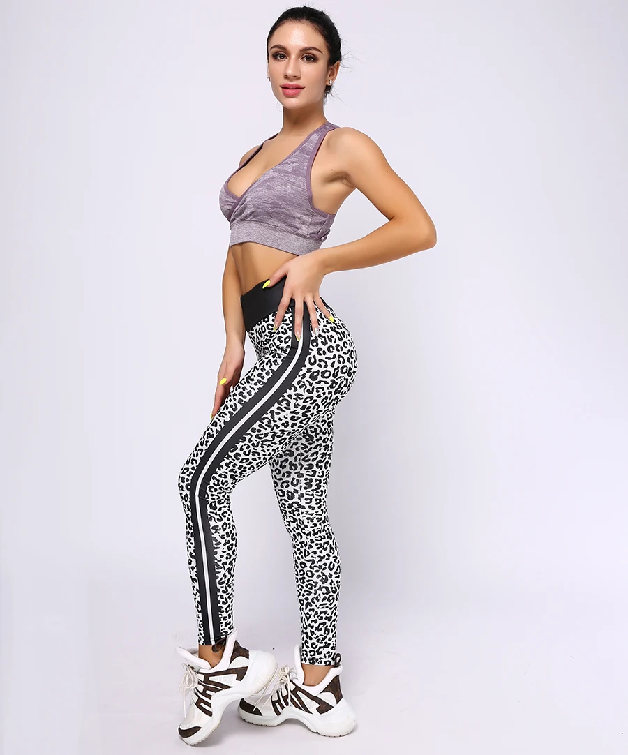 HIFOLK Leopard Leggings Women Sexy Skinny Trousers High Waist Push Up Fitness legging Female Activewear Pants Polyester Leggins