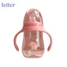 Biberones ligeros multifuncionales de doble Mango, biberón de gran calibre, suaves, 180ml/240ml/300ml