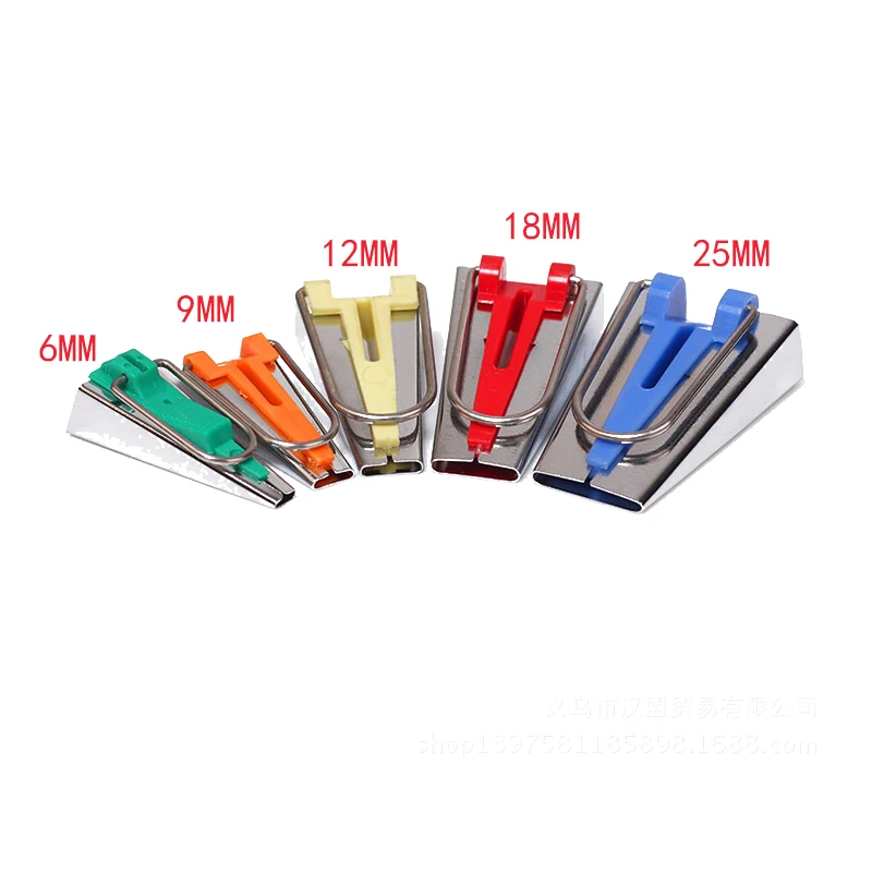 KOKNIT-Fabric-Bias-Tape-Maker-Tools-Set-5-Sizes-6mm-9mm-12mm-18mm-25mm-Sewing-Quilting