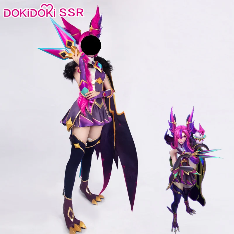 DokiDoki игра Лига Легенд Косплей Xayah костюм звезда Guardian Лига Легенд Xaya косплей костюм для женщин Хэллоуин