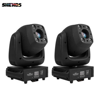 

2Pcs SHEHDS 100W RGBW Wash and Spot Moving Head Light with controller pattern lighting Professional DJ /Bar /Party Stage light