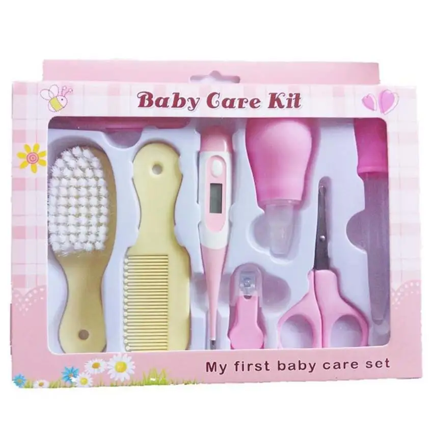 Kuulee Essential Baby Health Care Kit Nursery Kit Grooming Kit-10 Pieces Infant Nursery Care Kit ABS Plastic
