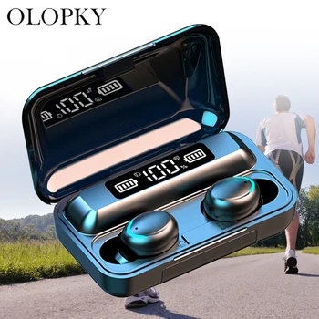 

TWS 2200mAh Powerbank 5.0 Earphone Headphones Waterproof Bluetooth Headsets LED Power Display Wireless Headphones Touch Control