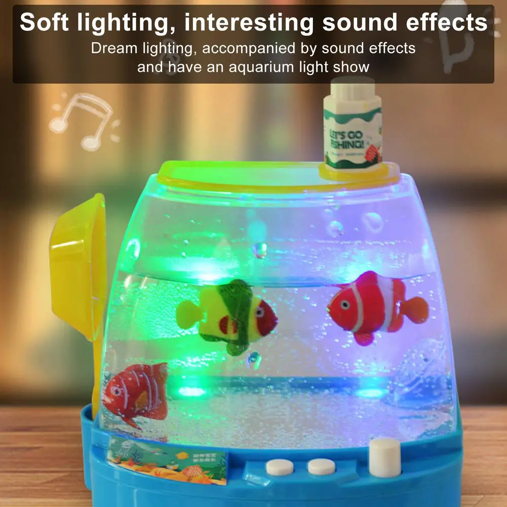 Artificial Mini Aquarium Electric Fish Tank Simulation Underwater World  Magnetic Fishing Interactive Toys Baby Aquarium Toy - Bath Toy - AliExpress