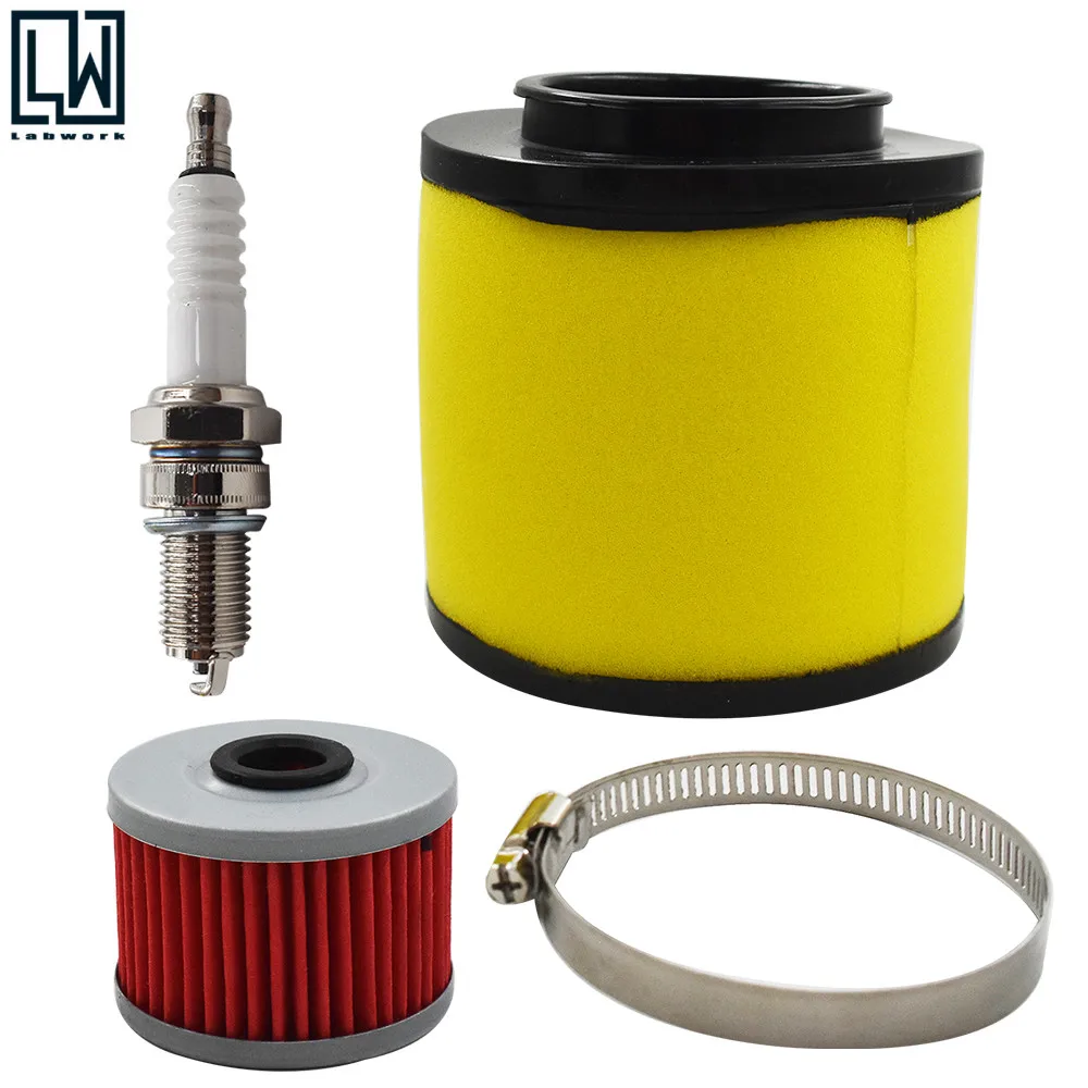 Air Oil Filter Spark Plug Tune Up Kit For Honda FourTrax 300 TRX300