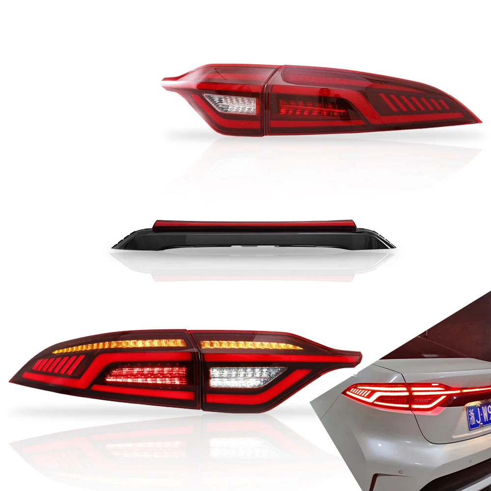 

Taillights For Toyota Corolla 2020-UP Red with Turn Signal Reverse Lights Car Accessories