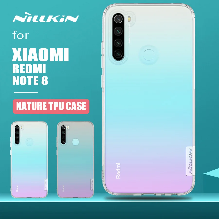 

for Xiaomi Redmi Note 8 Case Nillkin Soft Touch TPU Phone Case Clear Shockproof Silicone Back Cover for Xiaomi Redmi Note 8 Case