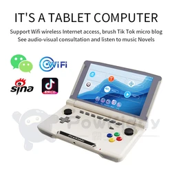 New Powkiddy X18S Android 11 5.5 Inch Touch IPS Screen Flip Handheld Game Console T618 Chip Mobile Game Players Ram 4GB Rom 64GB