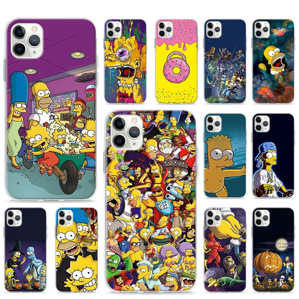 

Homer J.Simpson Soft Phone case for iPhone 11 Pro Max XR X XS MAX 6 7 8 Plus SE TPU Sillicone Cover Shell