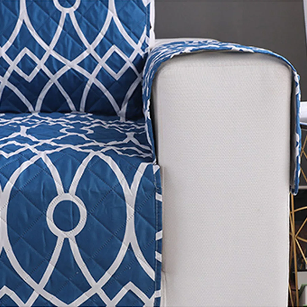 Soft Protective Recliner Couch Slipcover Sofa Cover Pet Printed Anti Dirty Decorative Non Slip Home Armchair Waterproof Pad