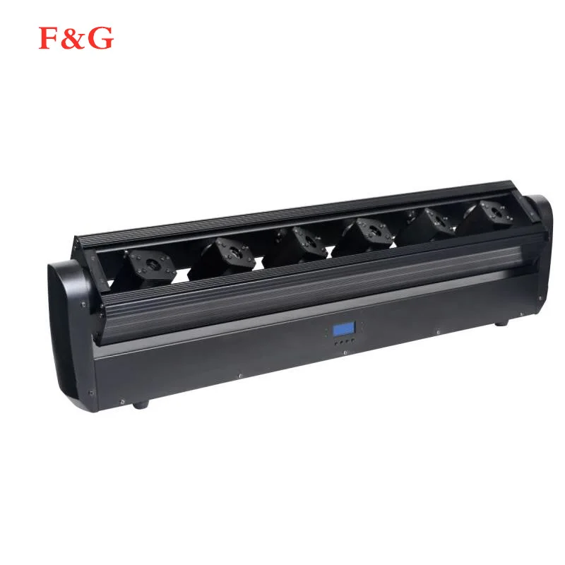 1 stk/partij Grote power 6W RGB Full Kleur 6 Ogen движущаяся головка Laserlicht Zes Hoofden DMX лазерный бар DJ вечерние дискотеки свадебные сцены