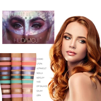 

HUDAMOJI Matte Pearlescent Eyeshadow Palette 18Color Pigment Waterproof Eye shadow Palette Eye Makeup Maquillaje Cosmetics PTCS