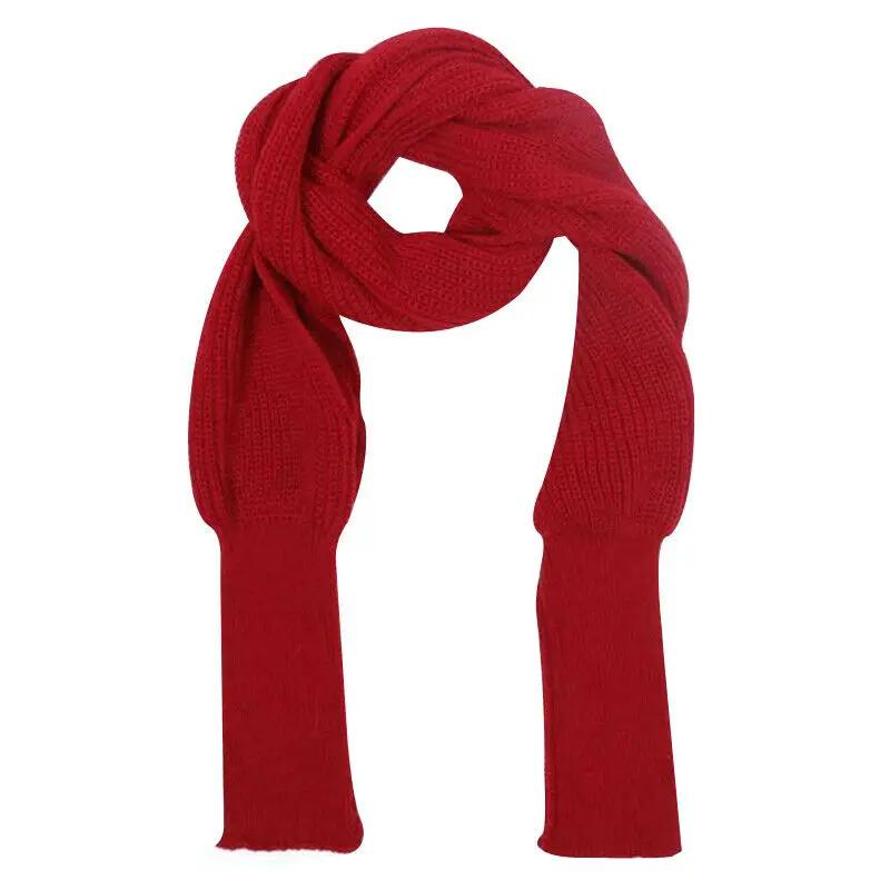 Модный зимний женский шарф-снуд для девушек и женщин, теплые флисовые вязаные шарфы, шаль-хомут