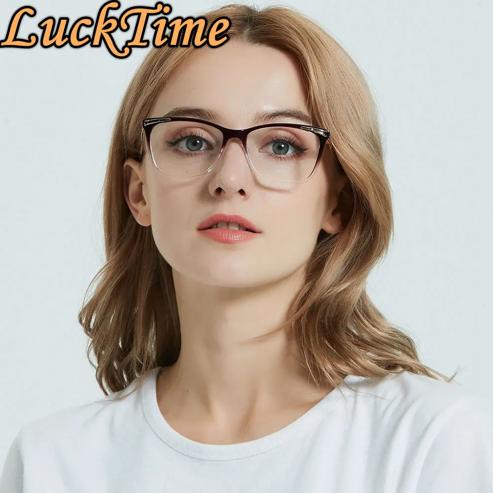 LuckTime, Ретро стиль, Повседневные очки, оправа для женщин, классический стиль, женская оправа для близорукости, счастливое время, по рецепту, оправы для очков#1787