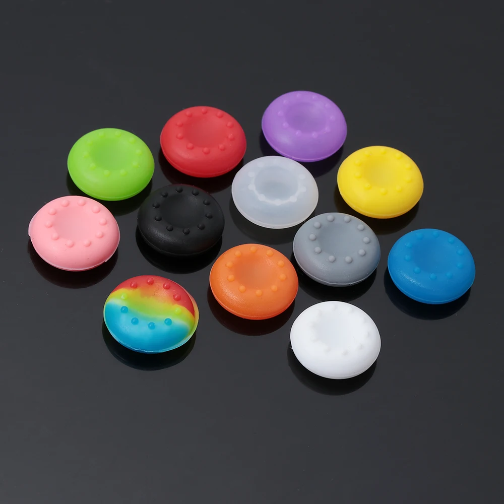 Цветной силиконовый чехол для джойстика контроллера 10 шт. колпачки кнопок