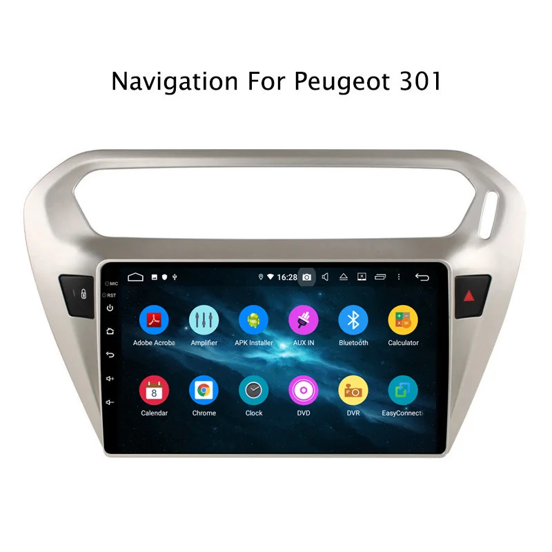 Flash Deal 9" Android Octa Core 4G RAM 32G ROM Car Radio Multimedia Player Navigation GPS For Peugeot 301/Citroen Elysee 3