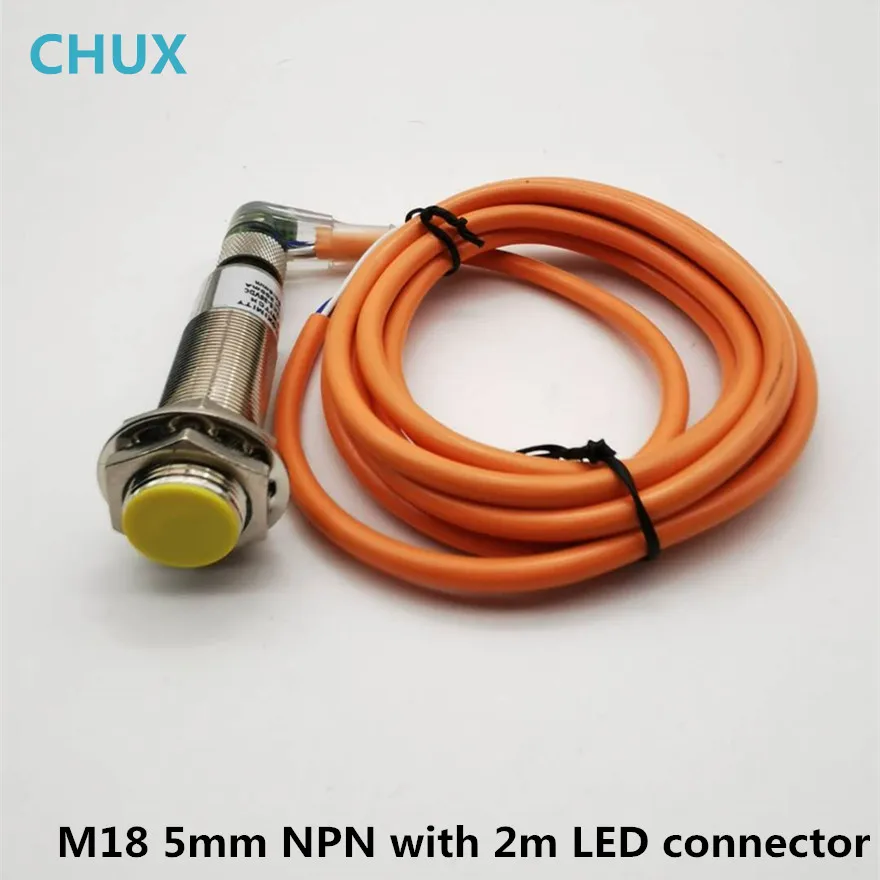 Inductive Proximity Sensors M18 Npn No/nc/no+nc With Bend Connector 5mm