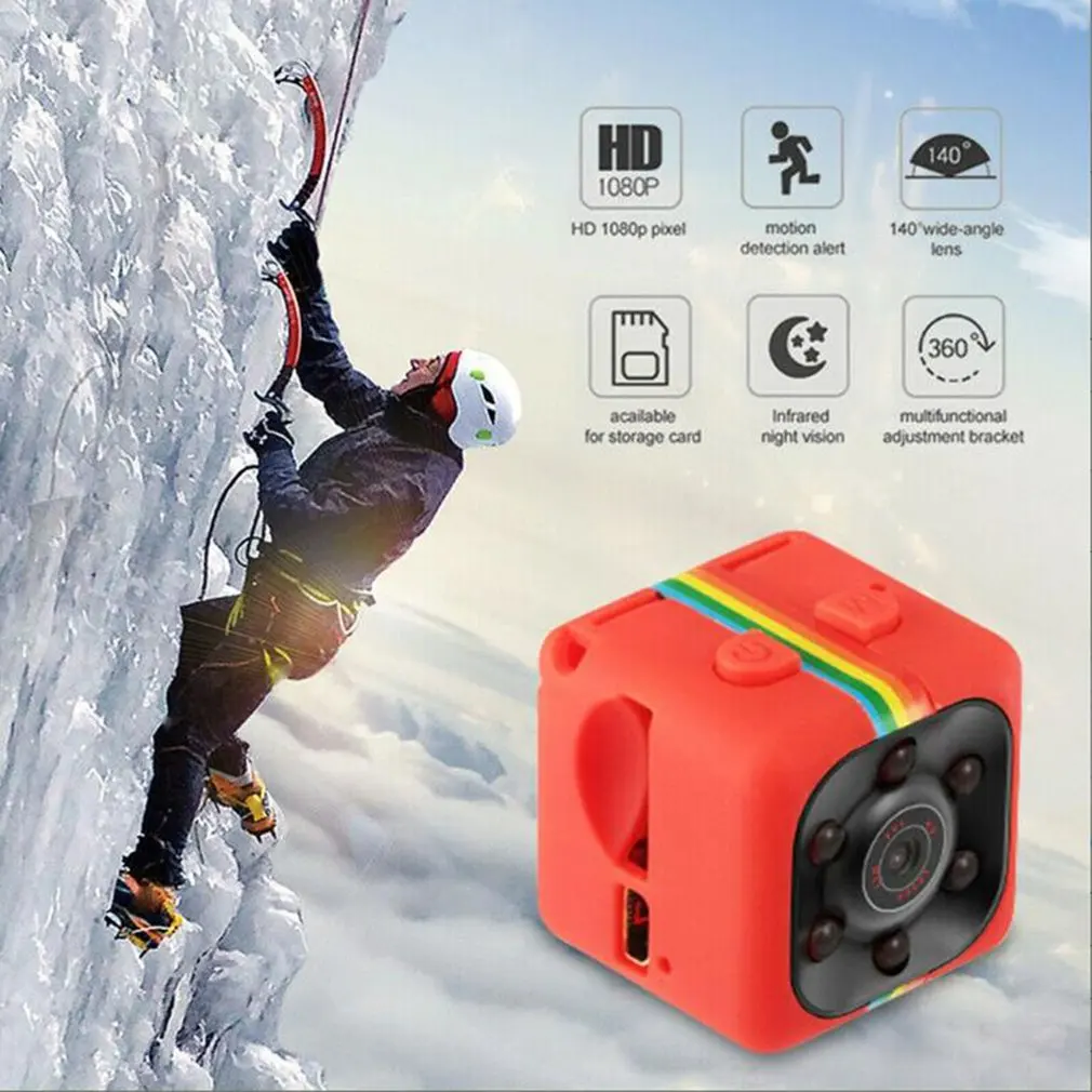 HD 1080P SQ11 Camera Small Mini Camera Wide-Angle Lens Cam Video Sensor Night Vision Camcorder Micro Camera DVR Motion