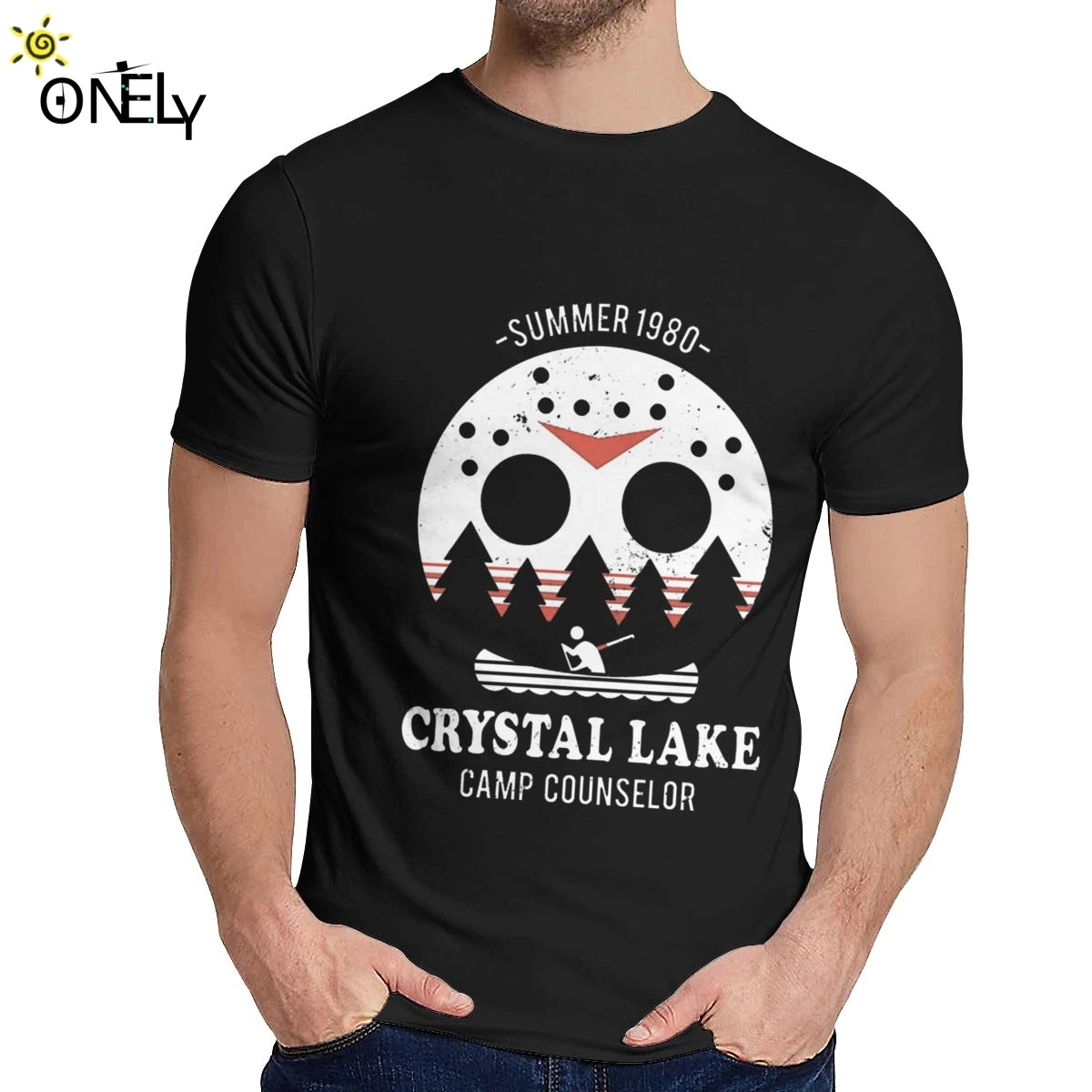 

Great Crystal Lake Camp Counselor T Shirt The 13 Friday Jason Horror 13 Th Tee Man's Unique Design High Quality O-neck Homme