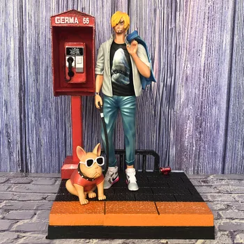 

10.83" Anime ONE PIECE Vinsmoke Sanji Diable Jambe Luffy's Partner Street Fashion GK Box Action Figure Collectible Model Toy Z62