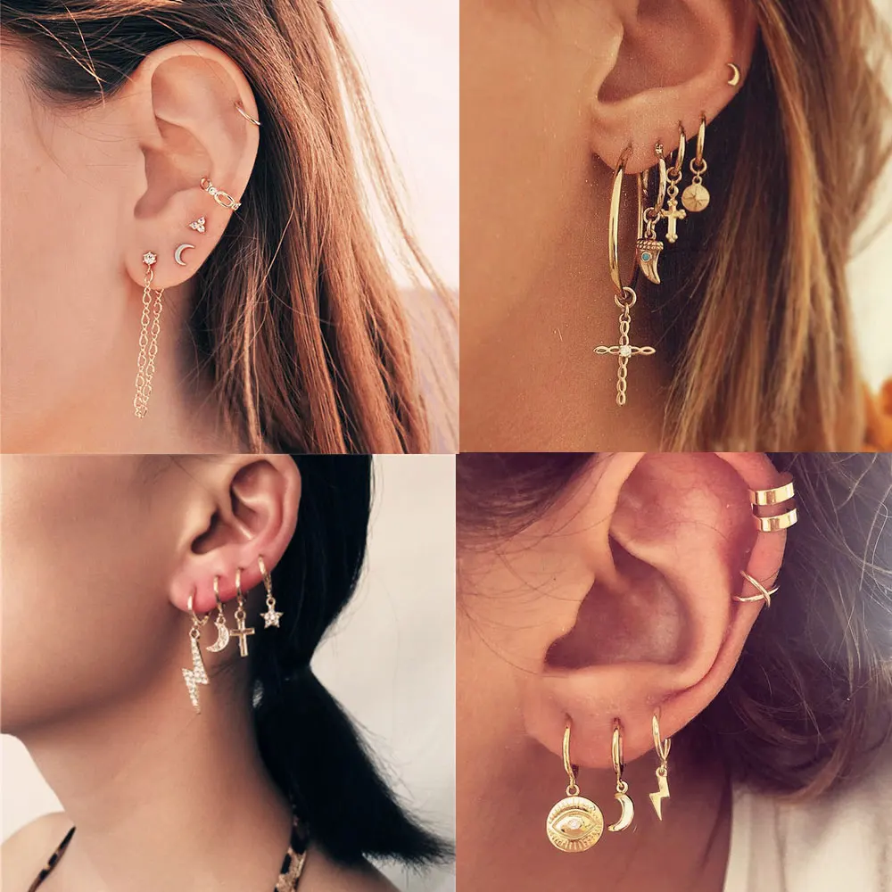hoop set earrings