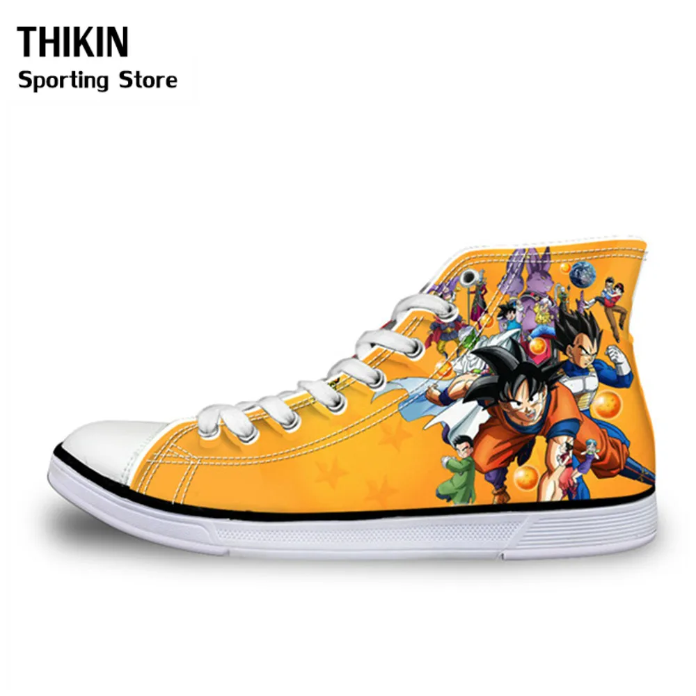 THIKIN Dragon Ball Z кроссовки аниме парусиновая прогулочная обувь Детские кроссовки для девочек и мальчиков новая детская Баскетбольная обувь