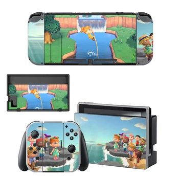 

For Animal Crossing Skin Sticker For Nintend Switch Game Console & Joy-cons Skin Bundle Sticker Decals