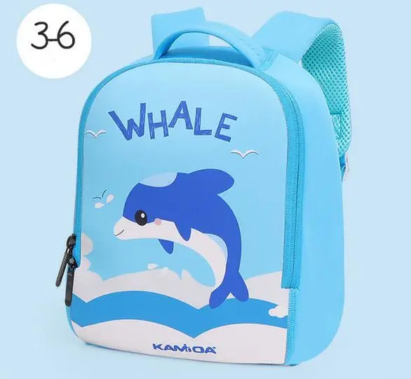 Whale Joyloading дети 3D мультфильм Рюкзак Дети Kindergarden пакет Единорог киты - Цвет: Whale