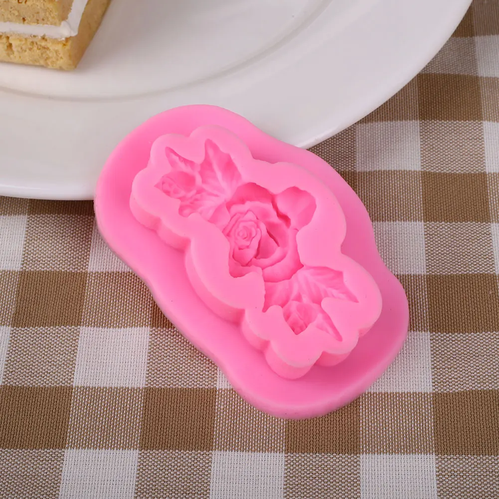 Форма розы DIY торт Sugarcraft Embosser домашняя кухня плесень производитель ремесло