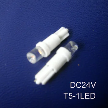 

High quality,DC24V T5,T5 24V light,T5 LED,w3w wedge,T5 Warning light,Car T5 light,24v T5 Indicator Light,free shipping 50pcs/lot