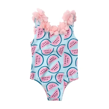 

Pudcoco Toddler Infant Baby Girls Watermelon Swimsuit Swimwear Swimming Bikini One-Piece Bodysuit Swimwear for 0-4 Years
