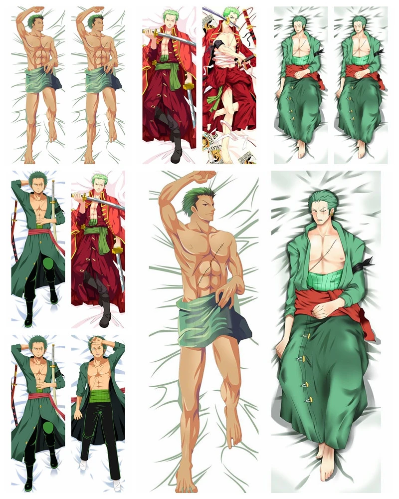 NEW Dakimakura Pillowcase Roronoa Zoro Sexy Body Hugging Cover Anime